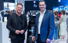 David Reger, founder and CEO of NEURA Robotics and Marco Santos, global CEO of GFT.