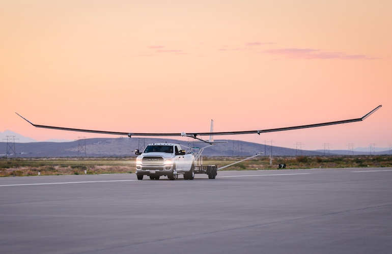 High-altitude, long-endurance UAVs, as seen here, offer advantages over increasingly crowded orbital platforms, says Swift Engineering.