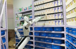 Galbot's G1 robot working autonomously in a pharmacy.