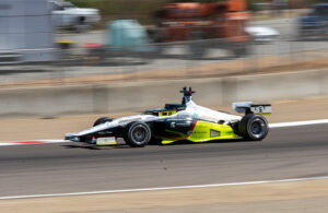 autonomous race car on track