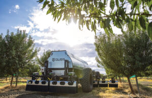 A GUSS sprayer in the field.