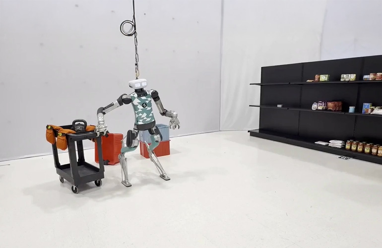 Agility Robotics has developed a whole-body control foundation model for its Digit humanoid, shown here.