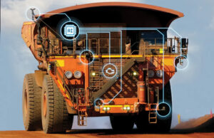 An autonomous mining vehicle. Autonomous Solutions Inc. has sold its autonomous mining business to Epiroc.
