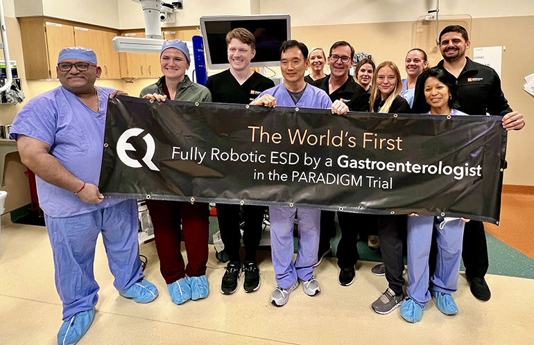 Dr. Norio Fukami and his team at the Mayo Clinic celebrate their first procedure with the ELS System.