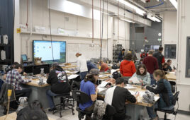 Classroom full of students.