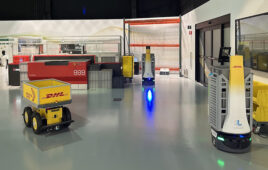 DHL displays different robots at its Experience Center in Illinois. Experts will discuss the future of warehouse automation in a free webinar.