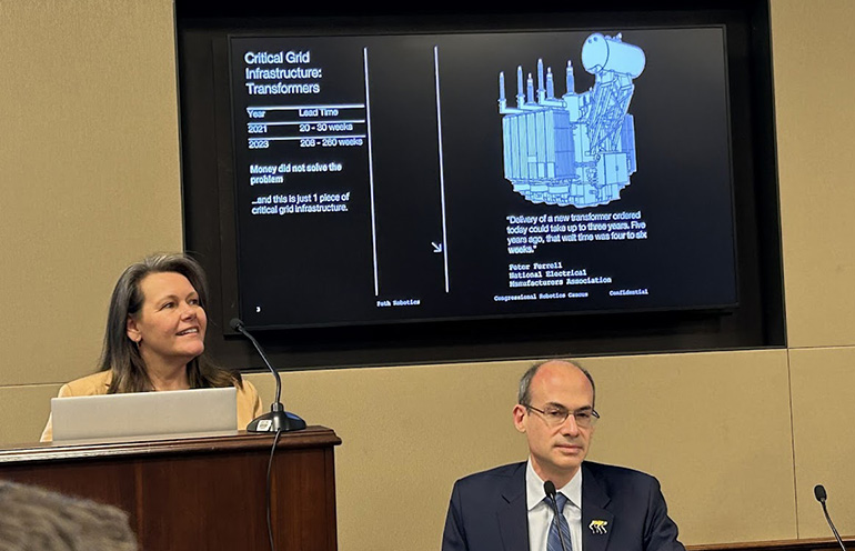 Money alone won't be enough to solve U.S. manufacturing problems; a unified robotics policy is needed, said Terri Sandu, director of talent and business innovation at LCCC and director of Ohio TechNet.