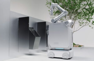 The Hytron cleaning robot.