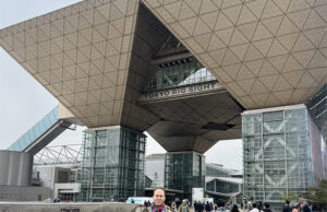 Georg Stieler at the Tokyo Big Show venue for iREX in December 2025.