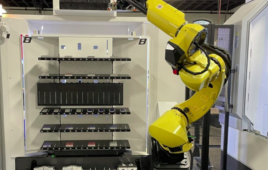 OnRobot and FANUC will demonstrate applications such as machine tending, shown here, in Dallas.