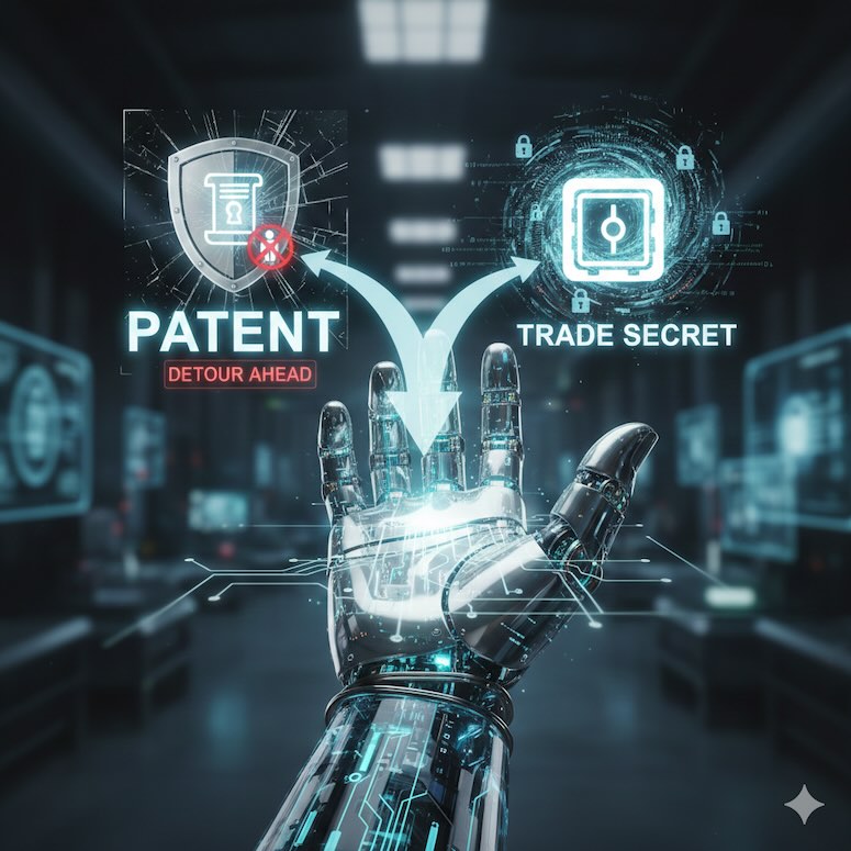 Patents vs. commerce secrets and techniques within the age of AI robotics
