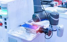 Different types of robots, such as this cobot arm, rely on different motors for precise motion.