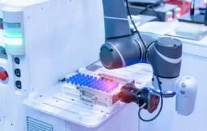 Different types of robots, such as this cobot arm, rely on different motors for precise motion.