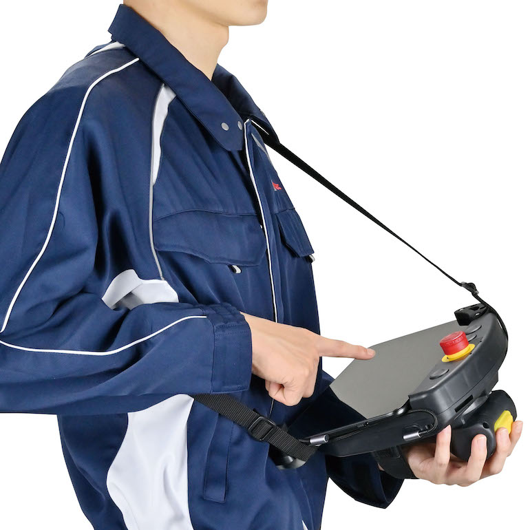 Figure 3: The IDEC HT4P Safety Commander can be used by OEMs to incorporate modern digital HMI capabilities using tablets, while complying with current and upcoming ISO 10218 series standards for safety.