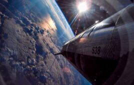 SpaceX Flight 11 takes off from Earth. Aerospace manufacturing requires fine tolerances and flexibility.