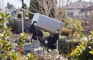 The RIVR TWO delivery robot.