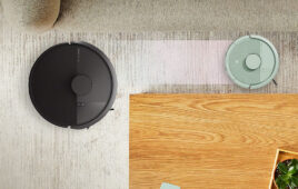 The new iRobot Roomba Mini compared to the company's standard model.
