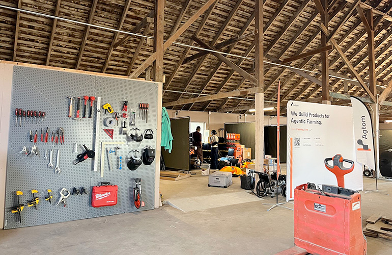 view inside the shared office space at reservoir farms.