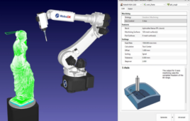 Offline programming software like RoboDK CAM enables fast testing of different robot paths, even on complex parts. This empowers users to explore their creative side.