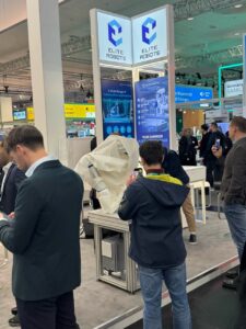 Elite Robots covered its cobot at Hannover Messe.