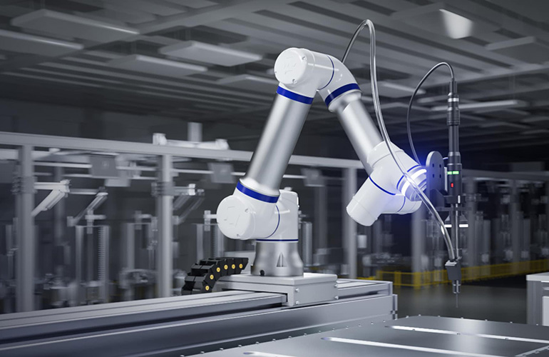 Elite Robots makes collaborative robots such as this one.