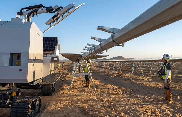AES Maximo robotic installs 100 megawatts of photo voltaic capability