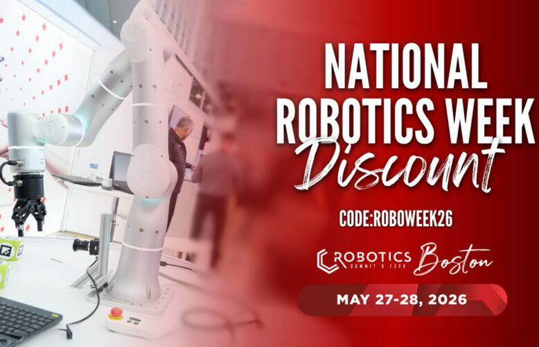 Robotics Summit and National Robotics Week promo.