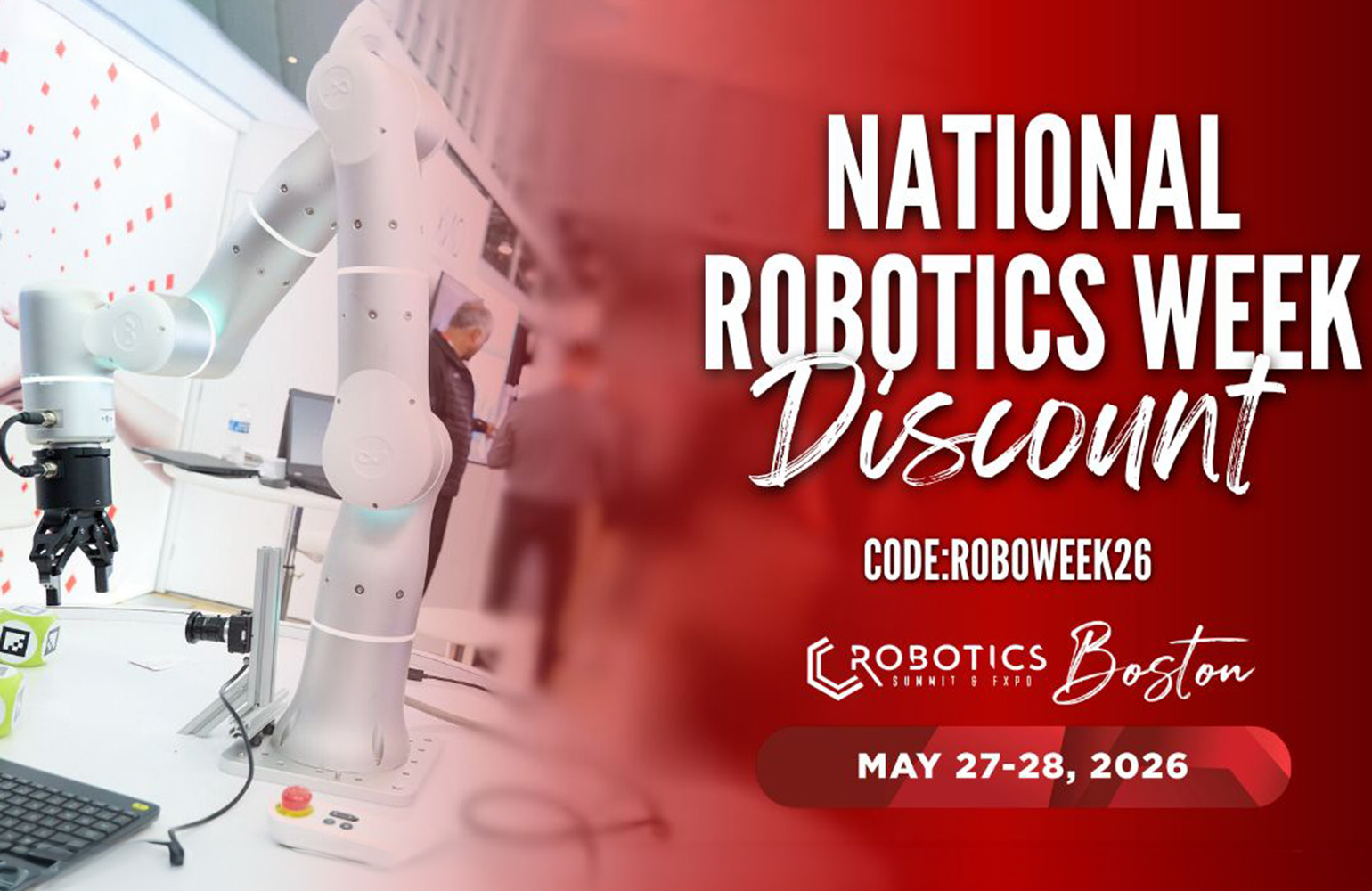 Imagen de la noticia: Robotics Summit lanza descuento por tiempo limitado para la Semana Nacional de Robótica (The Robot Report)