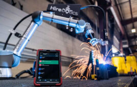 Beacon is a cloud-based automation platform that lets fabricators teach, run, and monitor welding, cutting, and painting cobots without programming.