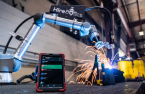 Beacon is a cloud-based automation platform that lets fabricators teach, run, and monitor welding, cutting, and painting cobots without programming.