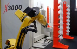 A CNC machine tending robot from FANUC.