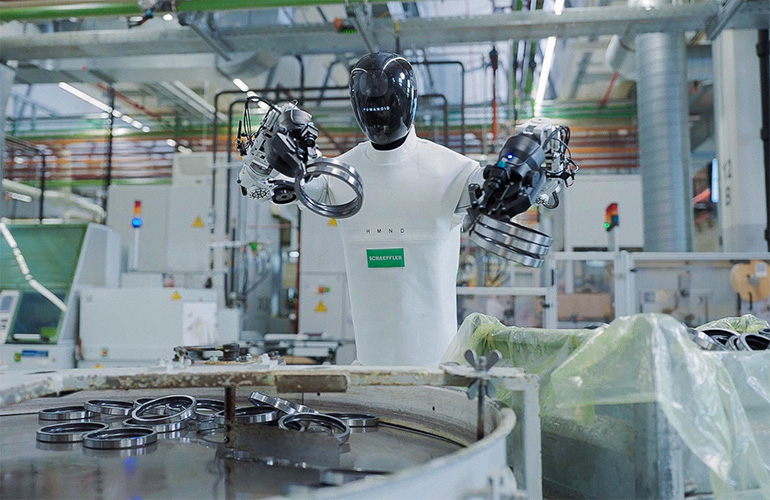 HMND 01 operating at a Schaeffler facility in Germany.