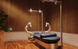 An Aescape recovery table located in a room.
