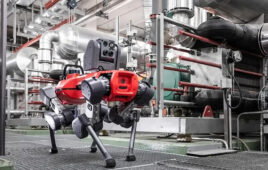 A quadruped inspection robot. GE Vernova has worked with ANYbotics to automate energy asset inspections.