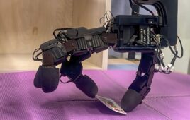 Demonstration, in collaboration with Waseda University, shows how a sensitive robotic nail can pick up a playing card autonomously, as a learned skill, following a human demonstration.