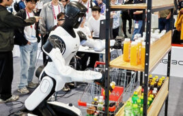 Participants in the challenge tested and debugged robots working on different tasks.