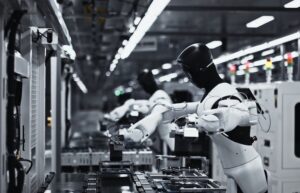 AGIBOT G2 robots work on Longcheer's tablet production lines.