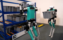 Agility Robotics' Digit humanoid robot at work at GXO Logistics.