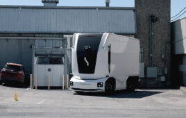 Einride's autonomous freight vehicle.