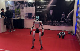 A Unitree humanoid robot at the China Humanoid Robot Conference in Seoul in March.