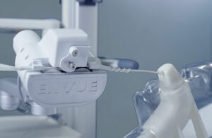 ENvue Drive demonstrating inserting a feeding tube into a patient.