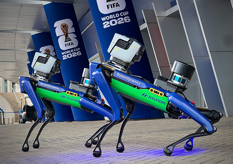 Spot is part of the security detail at FIFA World Cup stadiums.