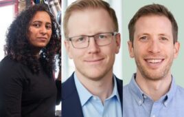 From left to right: Bhavana Chandrashekhar, James Davidson, and Michael Vogelsong.