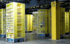 A small sample of Amazon’s vast, deployed warehouse fulfillment fleet.