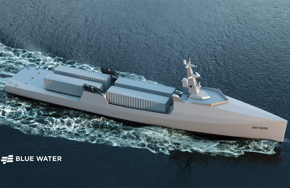 Blue Water Autonomy's Liberty Class is a 190-foot steel autonomous ship.