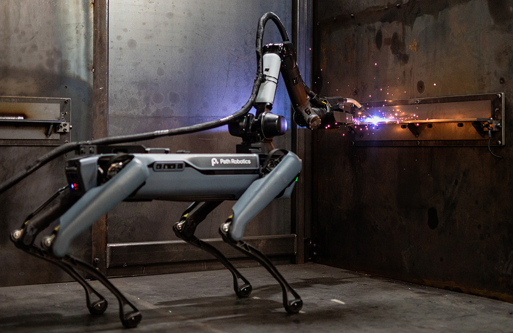 Rove pairs Path Robotics' Obsidian physical AI model with a mobile robotic quadruped to bring autonomous welding beyond fixed cells, deploying directly onto large assemblies and immovable structures across shipbuilding, heavy industry, and construction.