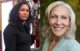 From left to right: Bhavana Chandrashekhar and Joyce Sidopoulos.