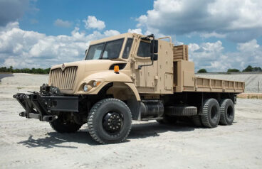 hero image of a MILCOTS platform, armored cab vehicle.