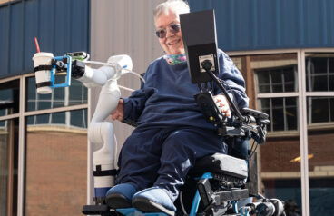 A person using ATDev's RAMMP system.