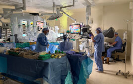 Surgeons at El Camino Health Heart and Vascular Institute preparing for surgery.